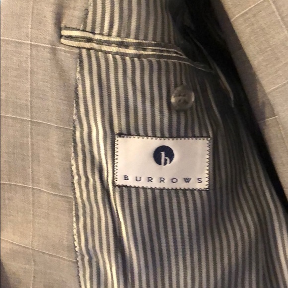 Mid-grey suit, single breasted, notch lapel, sz 38 - Picture 6 of 8